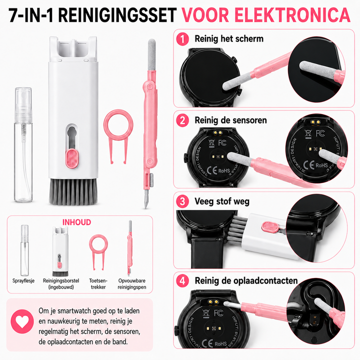 7-in-1 reinigingsset voor elektronica